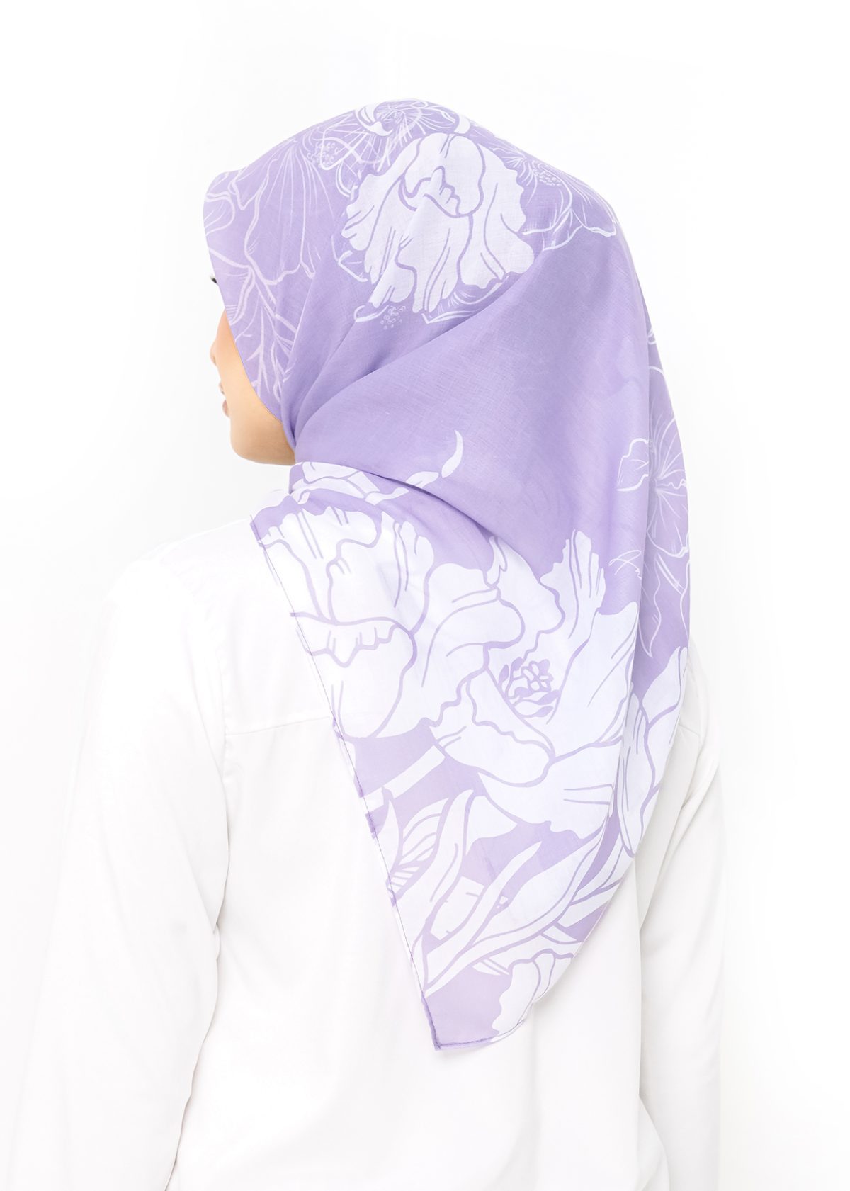 Grace Square Shawl in Lilac