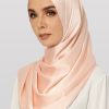 Anecdotte Reed Satin Shawl Peach Left