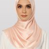 Anecdotte Reed Satin Shawl Peach Front