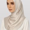 Anecdotte Reed Satin Shawl Pearl White Left