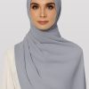 Faith Pleated Shawl Dusty Blue