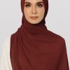 Faith Pleated Shawl_Maroon