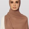 Faith Pleated Shawl_Mocha