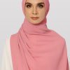 Faith Pleated Shawl_Rose Pink