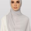 Faith Pleated Shawl_Silver Grey