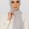 Faith Pleated Shawl_Silver Grey