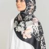 Anecdotte-Meadow-Chryseis-Satin-Shawl-Black-Left