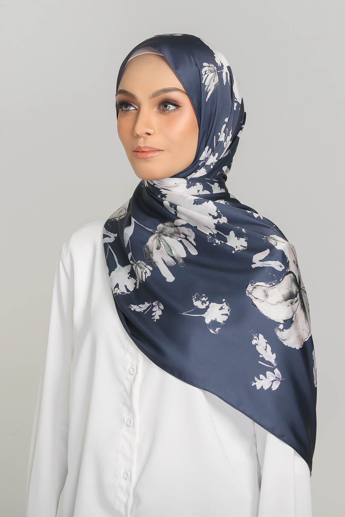 Anecdotte-Meadow-Dahlia-Satin-Navy-Blue-Left