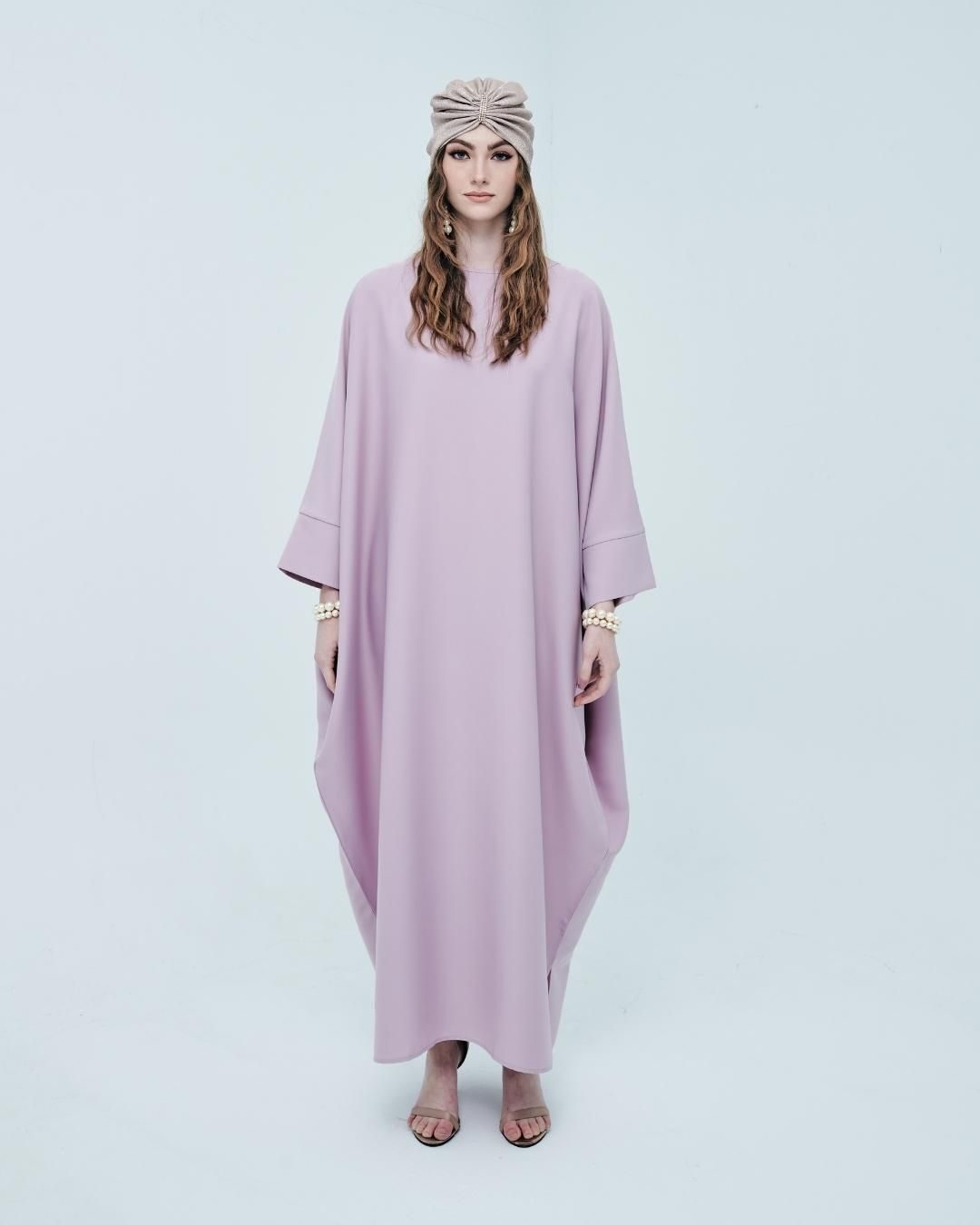 CHLOE Jubah Kaftan Lavender Front