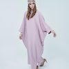 CHLOE Jubah Kaftan Lavender Style Pose 1