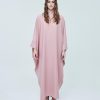 CHLOE Jubah Kaftan Rose Pink Front