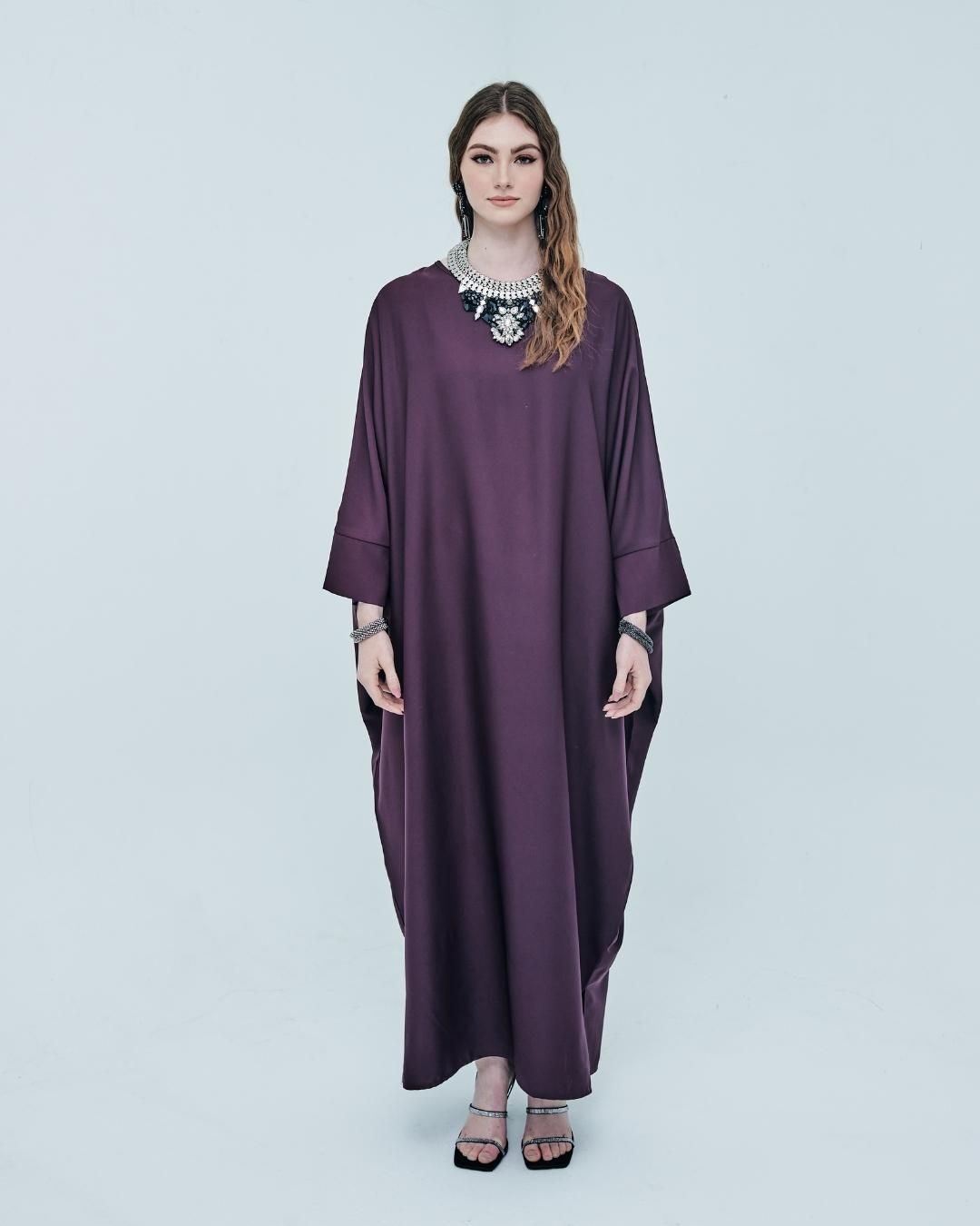 CHLOE Kaftan Burgundy Front