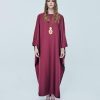 CHLOE Kaftan Maroon Front