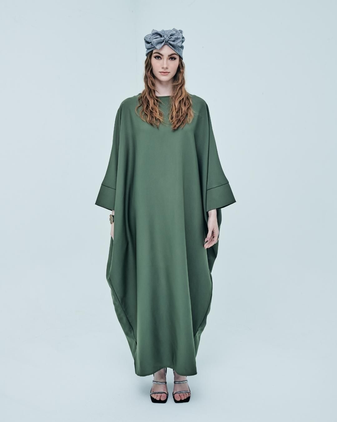 CHLOE Kaftan Olive Green Front