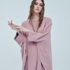 CLARISSE Jubah Kaftan Dusty Pink Close Up