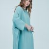 CLARISSE Jubah Kaftan Mint Green Style Pose 2