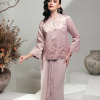 Baju Kurung Rosaville Mauve Front