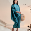 Petra Kurung Kaftan Turquoise Full Lenght