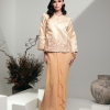 Baju Kurung Rosaville Gold Front 2