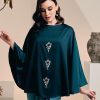 Baju Kurung Blouse Savonne Emerald Front