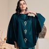 Baju Kurung Blouse Savonne Emerald Green Front