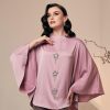 Baju Kurung Blouse Savonne Lilac Front