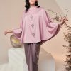 Baju Kurung Blouse Savonne Lilac Full Length